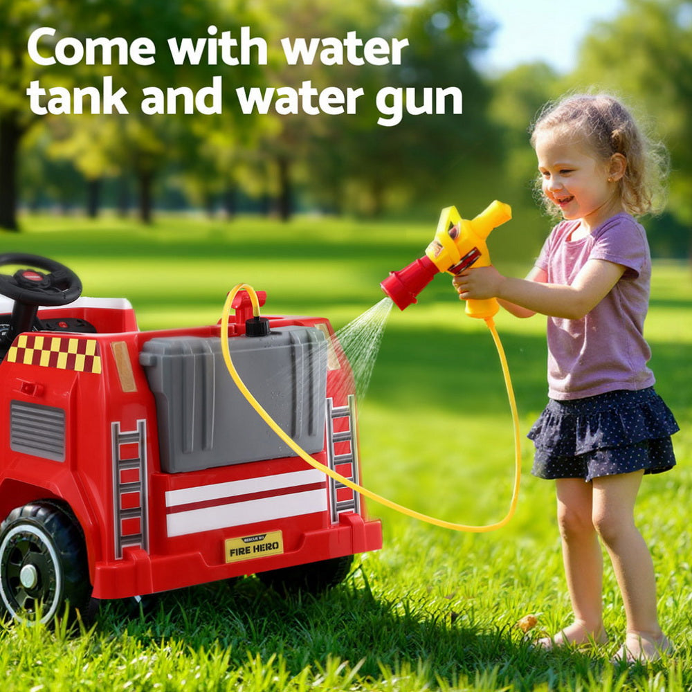 Ride On Cars: Rigo Kids Ride On Car Electric Fire Engine Fighting Truck with Water Gun Music