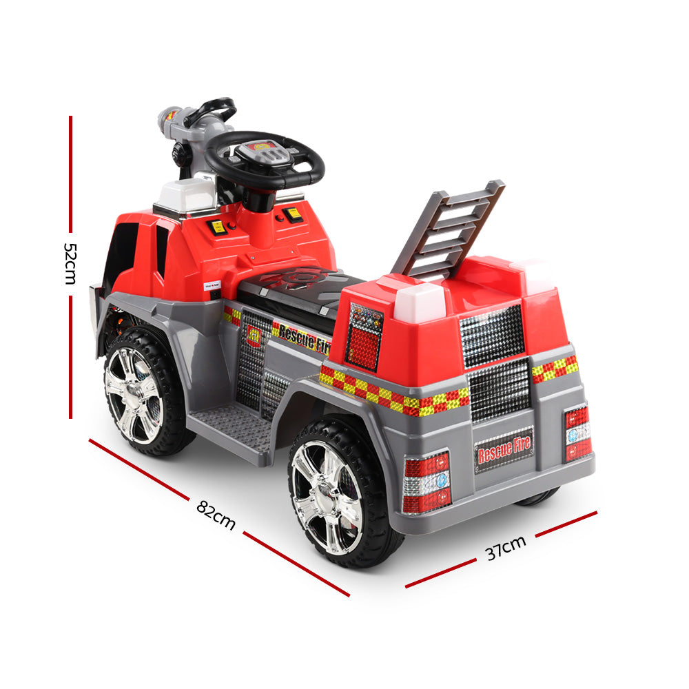Ride On Cars: Rigo Kids Electric Ride On Car Fire Engine Fighting Truck Toy Cars 6V Red