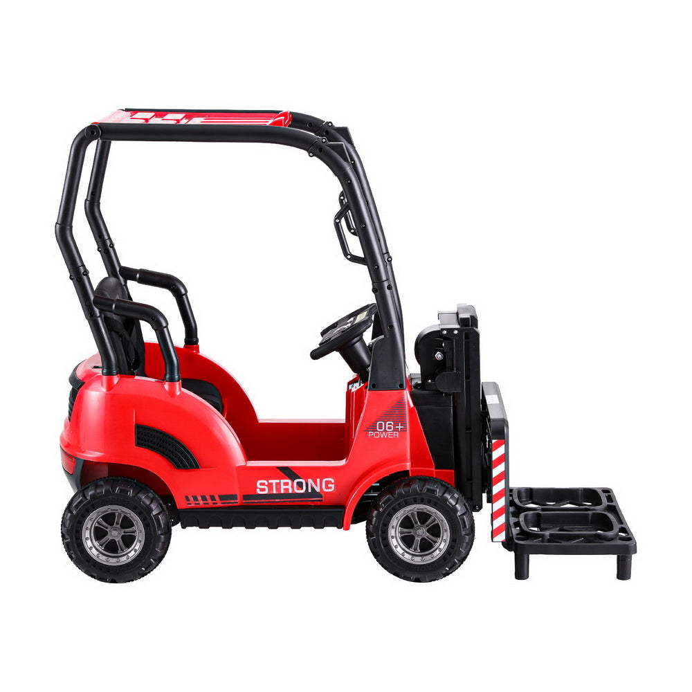 Ride On Cars: Rigo Kids Electric Ride On Car Forklift Loader Toys Cars Horn Remote 12V Red