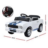 Ride On Cars: Kids Electric Ride On Car Licensed GT350 Outdoor Toys Cars Music Remote White