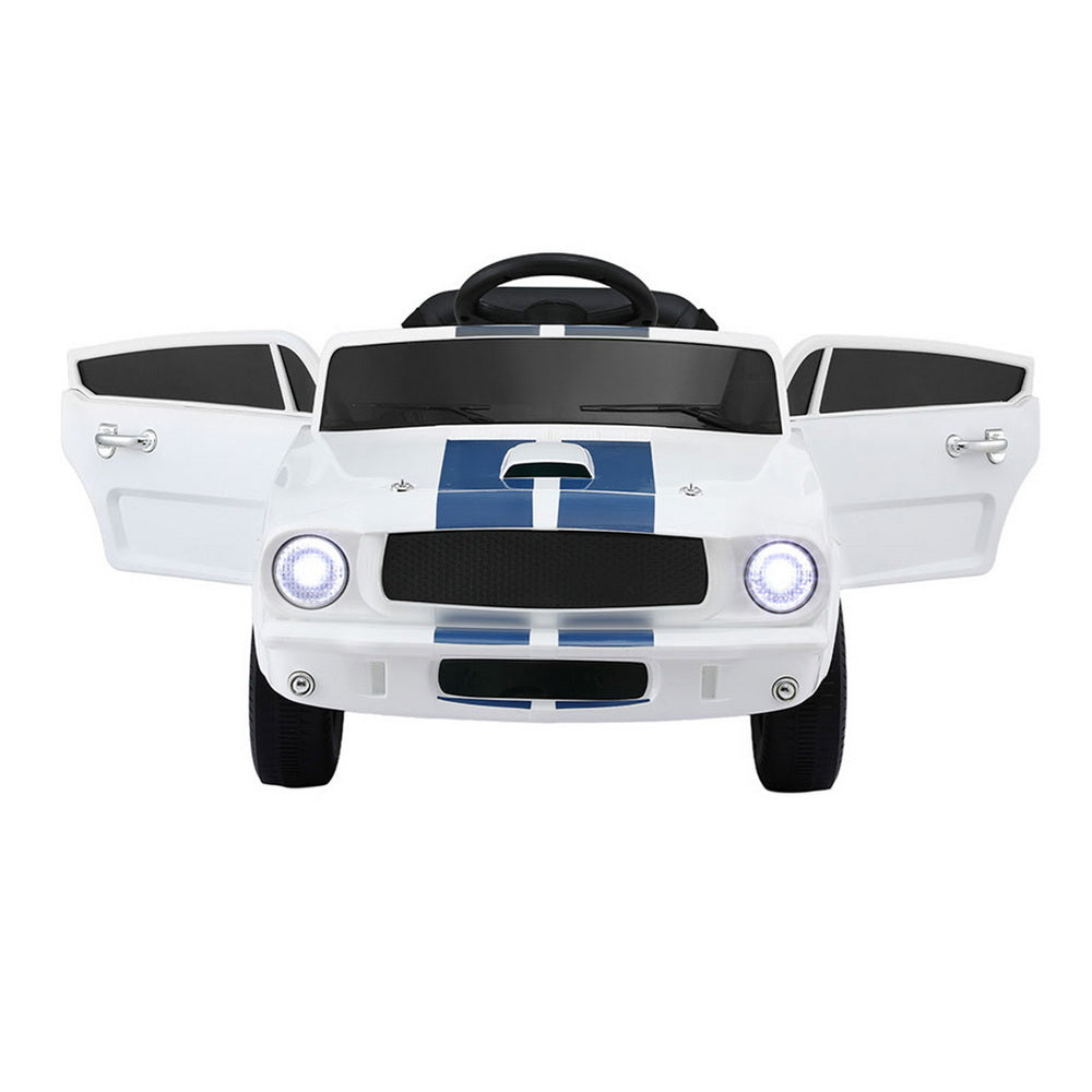 Ride On Cars: Kids Electric Ride On Car Licensed GT350 Outdoor Toys Cars Music Remote White