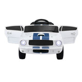 Ride On Cars: Kids Electric Ride On Car Licensed GT350 Outdoor Toys Cars Music Remote White