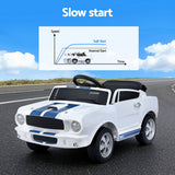 Ride On Cars: Kids Electric Ride On Car Licensed GT350 Outdoor Toys Cars Music Remote White
