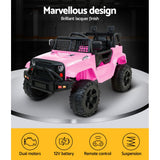 Ride On Cars: Rigo Kids Electric Ride On Car Jeep Toy Cars Remote 12V Pink