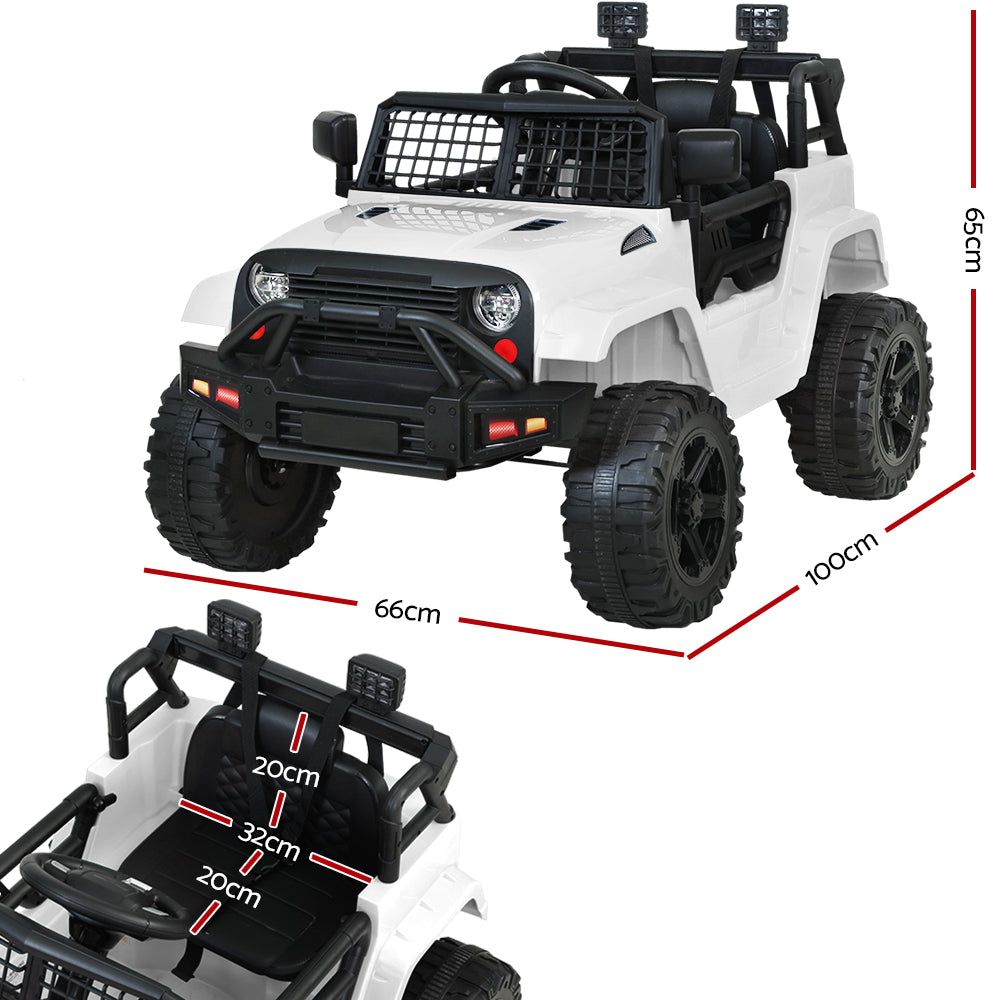 Ride On Cars: Rigo Kids Electric Ride On Car Jeep Toy Cars Remote 12V White