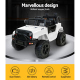Ride On Cars: Rigo Kids Electric Ride On Car Jeep Toy Cars Remote 12V White
