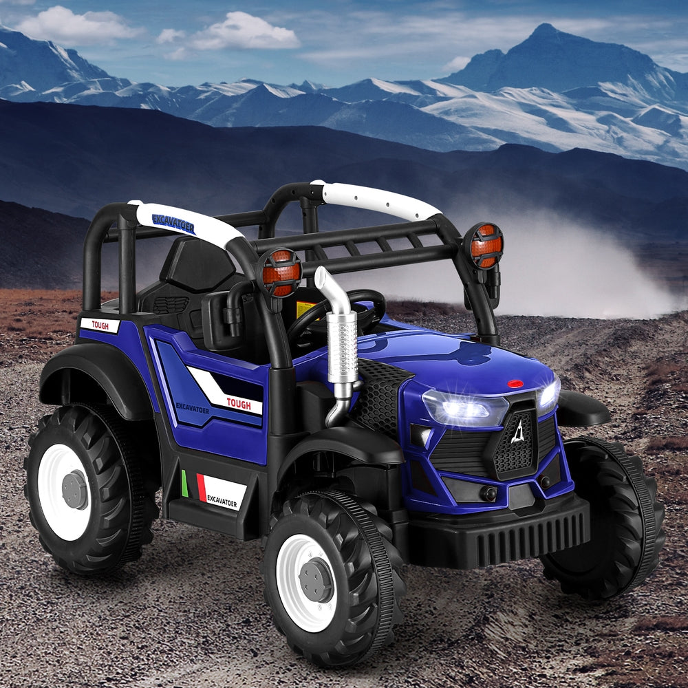 Ride On Cars: Rigo Kids Electric Ride On Car Off Road Jeep Remote 12V Blue