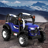 Ride On Cars: Rigo Kids Electric Ride On Car Off Road Jeep Remote 12V Blue