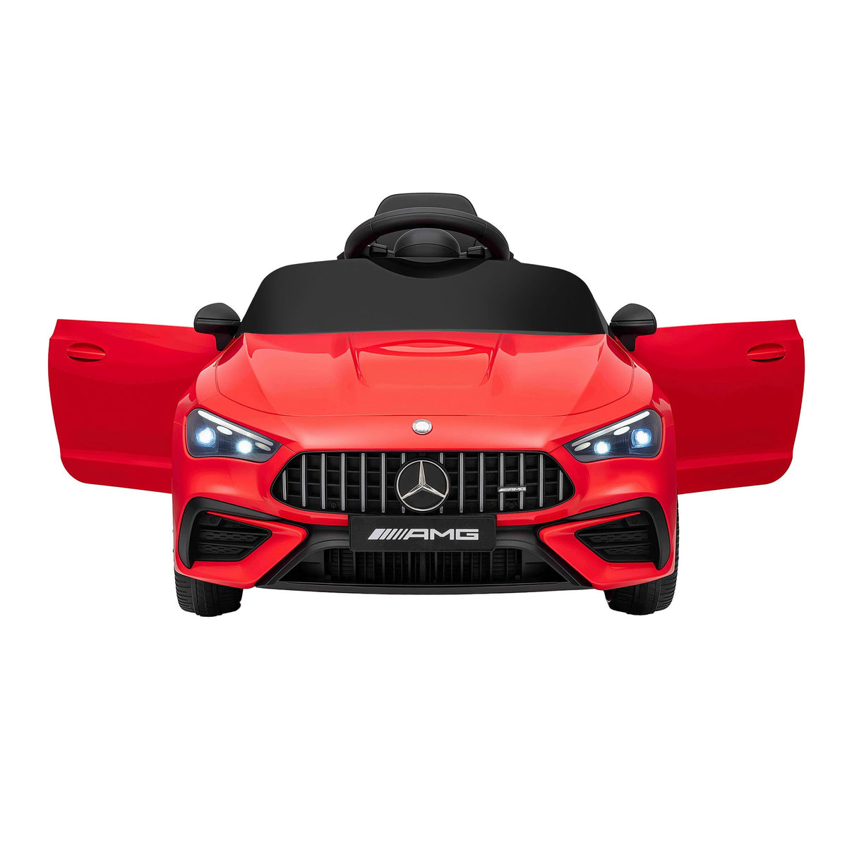 Ride On Car Licensed Mercedes Benz AMGC63 Kids Electric Car 12V Music Red