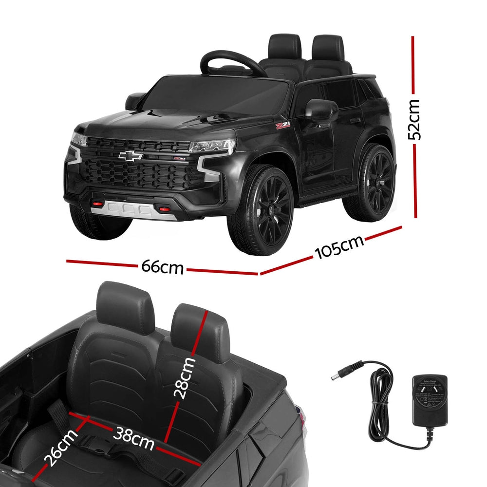 Ride On Cars: Kids Ride On Car Licensed Chevrolet Tahoe Electric Toys Horn Remote 12V Black