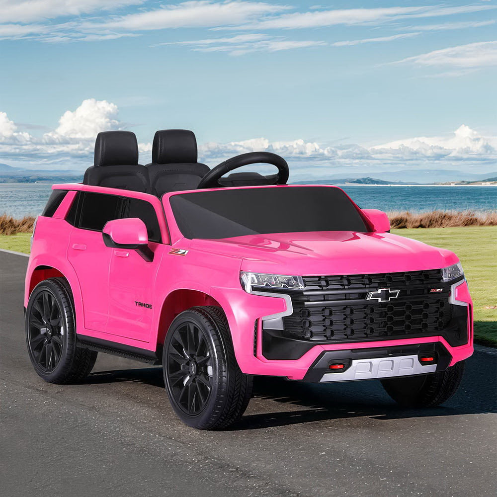 Ride On Cars: Kids Ride On Car Licensed Chevrolet Tahoe Electric Toys Horn Remote 12V Pink