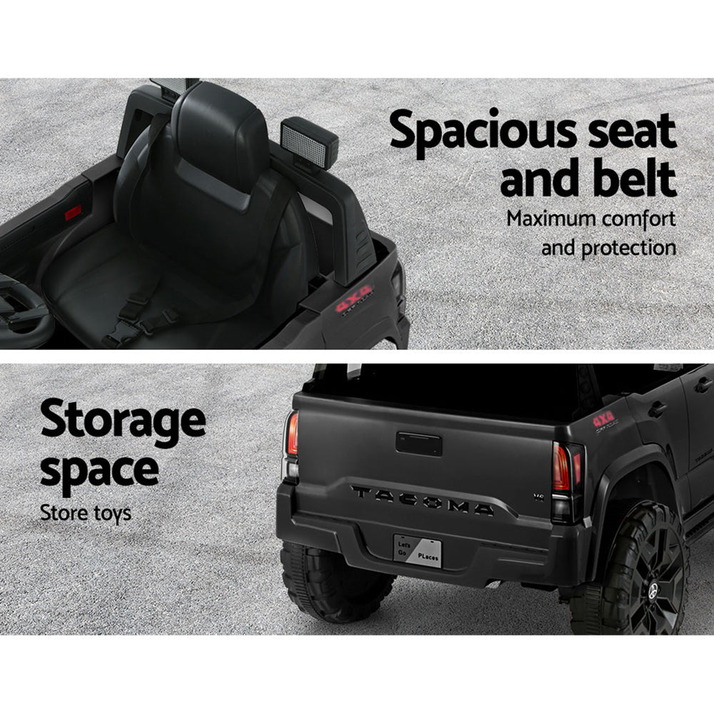 Ride On Cars: Kids Electric Ride On Car Toyota Tacoma Off Road Jeep Toy Cars Remote 12V Black