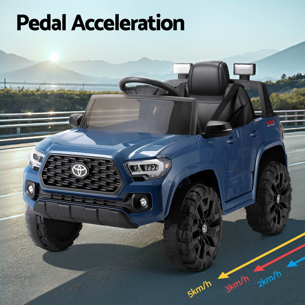 Ride On Cars: Kids Electric Ride On Car Toyota Tacoma Off Road Jeep Toy Cars Remote 12V Blue