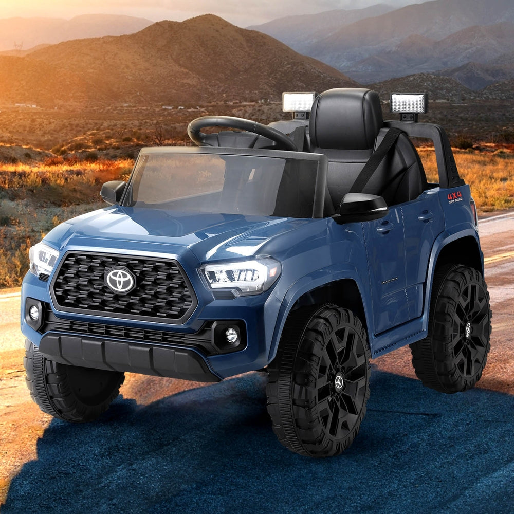 Ride On Cars: Kids Electric Ride On Car Toyota Tacoma Off Road Jeep Toy Cars Remote 12V Blue