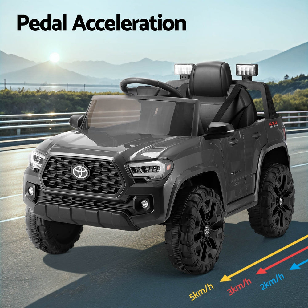 Ride On Cars: Kids Electric Ride On Car Toyota Tacoma Off Road Jeep Toy Cars Remote 12V Grey
