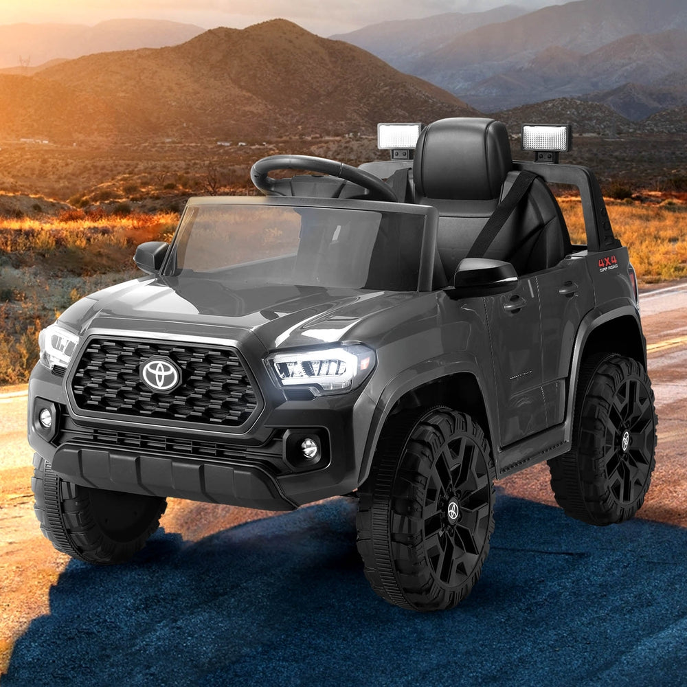 Ride On Cars: Kids Electric Ride On Car Toyota Tacoma Off Road Jeep Toy Cars Remote 12V Grey
