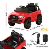 Ride On Cars: Kids Electric Ride On Car Toyota Tacoma Off Road Jeep Toy Cars Remote 12V Red
