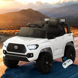 Ride On Cars: Kids Electric Ride On Car Toyota Tacoma Off Road Jeep Toy Cars Remote 12V Whte