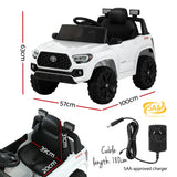 Ride On Cars: Kids Electric Ride On Car Toyota Tacoma Off Road Jeep Toy Cars Remote 12V Whte