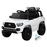 Ride On Cars: Kids Electric Ride On Car Toyota Tacoma Off Road Jeep Toy Cars Remote 12V Whte