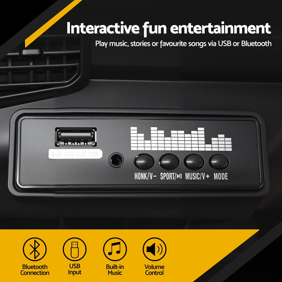 Toyota Ride On Car Kids SUV 12V Remote Control Sequoia TRD Pro Black