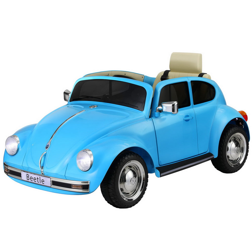 Ride On Cars: Kids Ride On Car Licensed Volkswagen Beetle Electric Toys Horn Remote 6V Blue