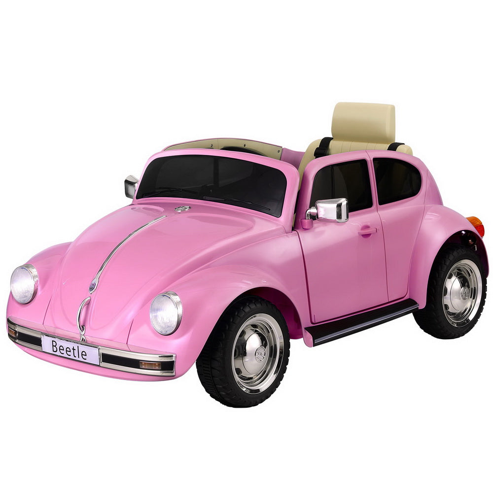 Ride On Cars: Kids Ride On Car Licensed Volkswagen Beetle Electric Toys Horn Remote 6V Pink