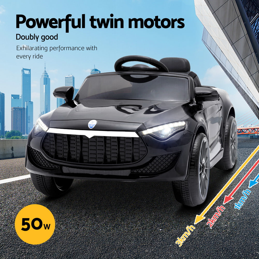 Ride On Cars: Rigo Kids Electric Ride On Car Toys Cars Horn Music Remote Control 12V Black