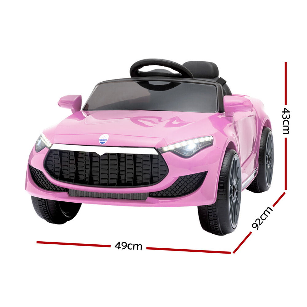 Ride On Cars: Rigo Kids Electric Ride On Car Toys Cars Headlight Music Remote Control 12V Pink