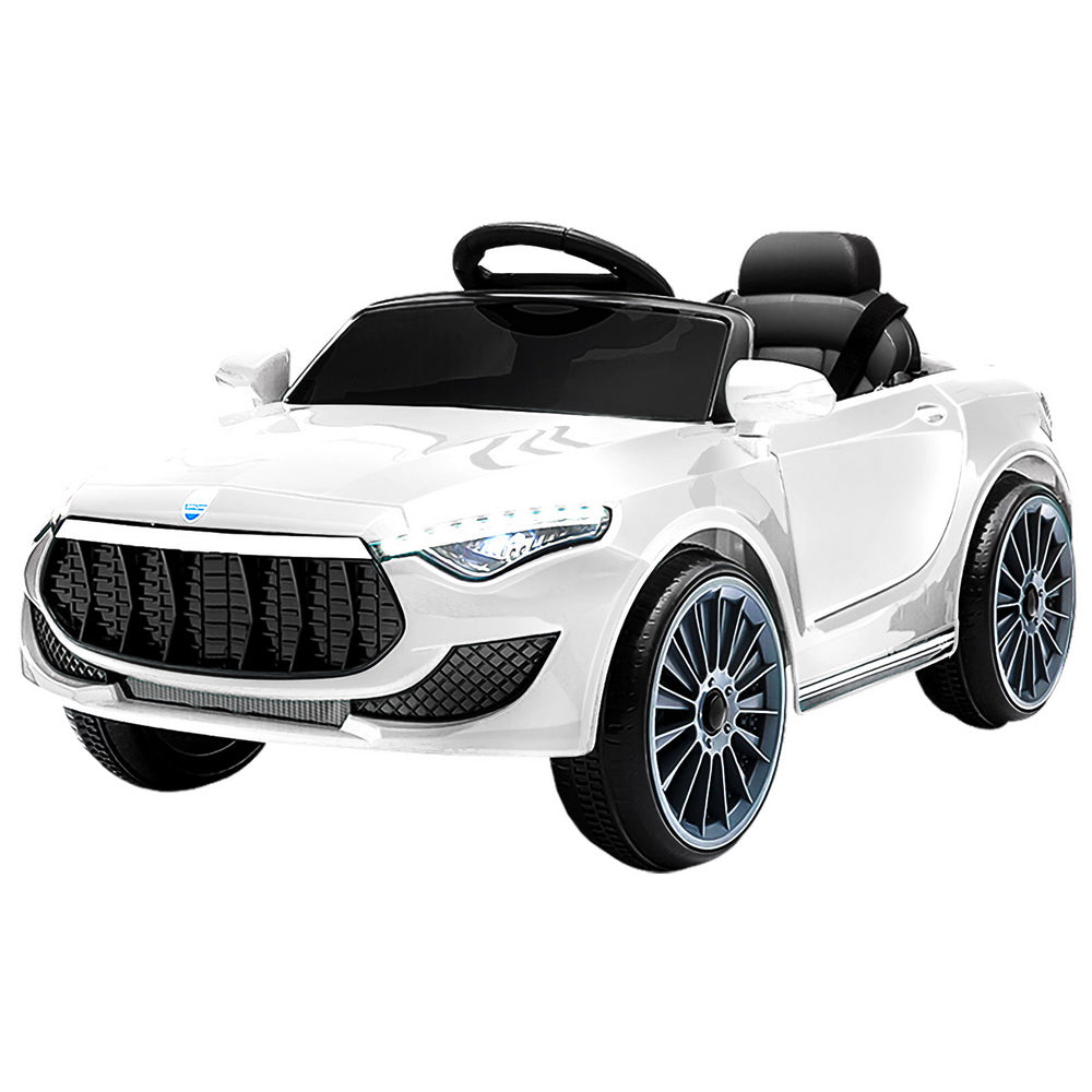 Ride On Cars: Rigo Kids Electric Ride On Car Cars Music Headlight Remote Control 12V White