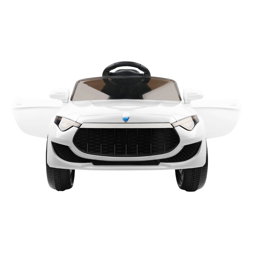 Ride On Cars: Rigo Kids Electric Ride On Car Cars Music Headlight Remote Control 12V White