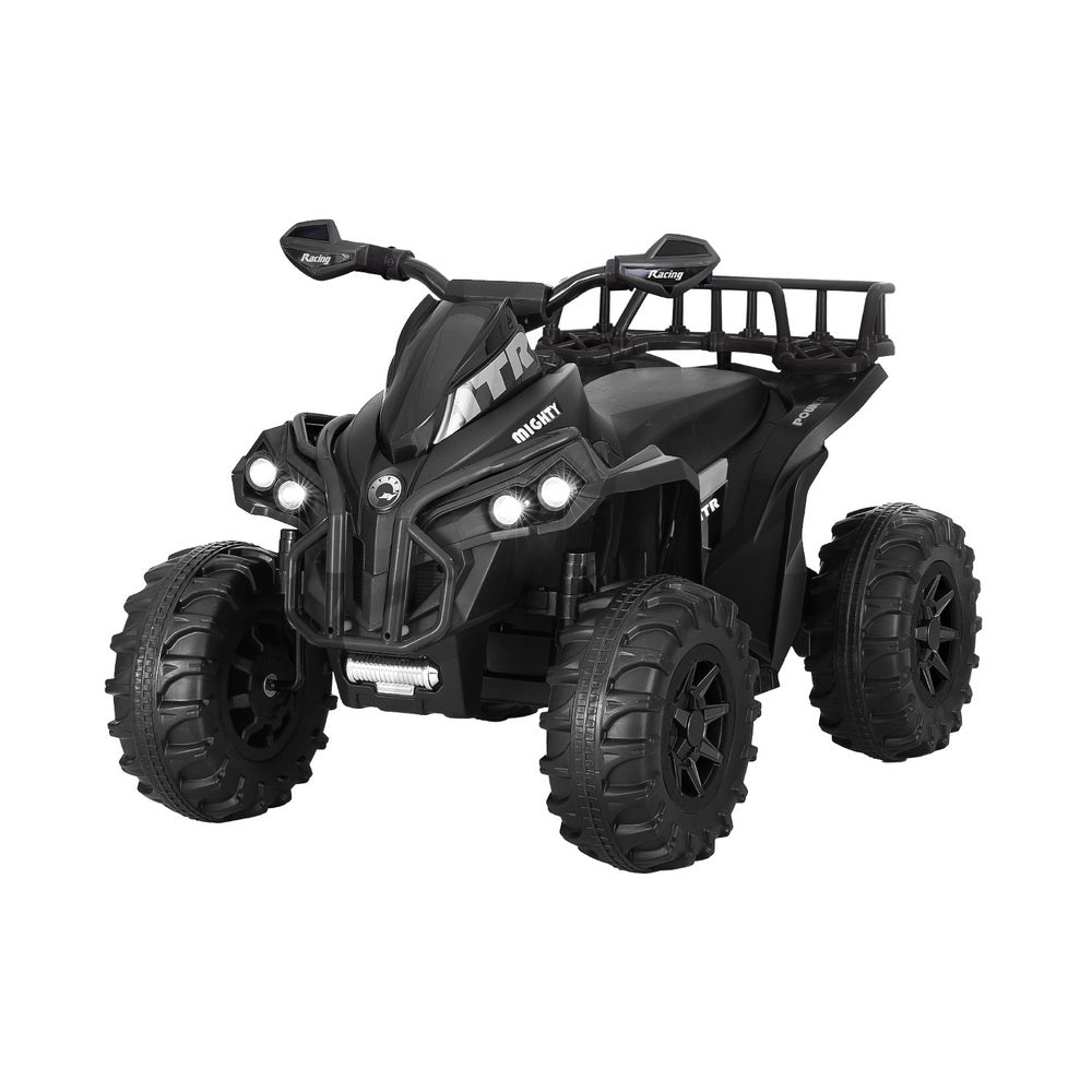 Ride On Cars: Rigo Kids Ride On Car ATV Quad Motorbike Storage Rack Electric Toys 12V Black