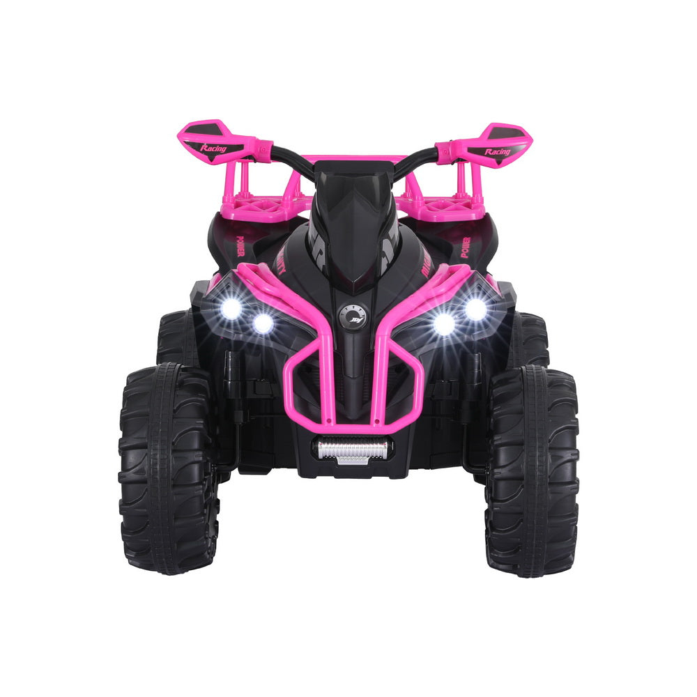 Ride On Cars: Rigo Kids Ride On Car ATV Quad Motorbike Storage Rack Electric Toys 12V Pink