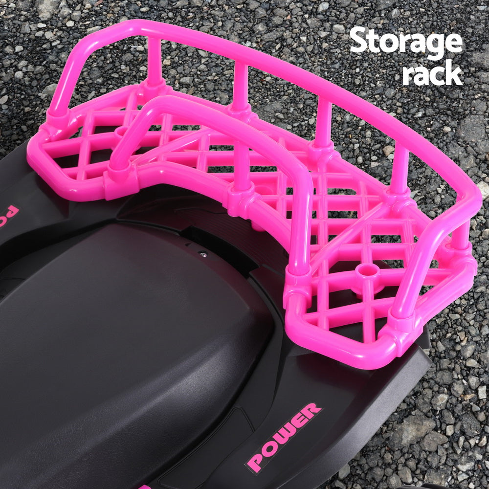 Ride On Cars: Rigo Kids Ride On Car ATV Quad Motorbike Storage Rack Electric Toys 12V Pink