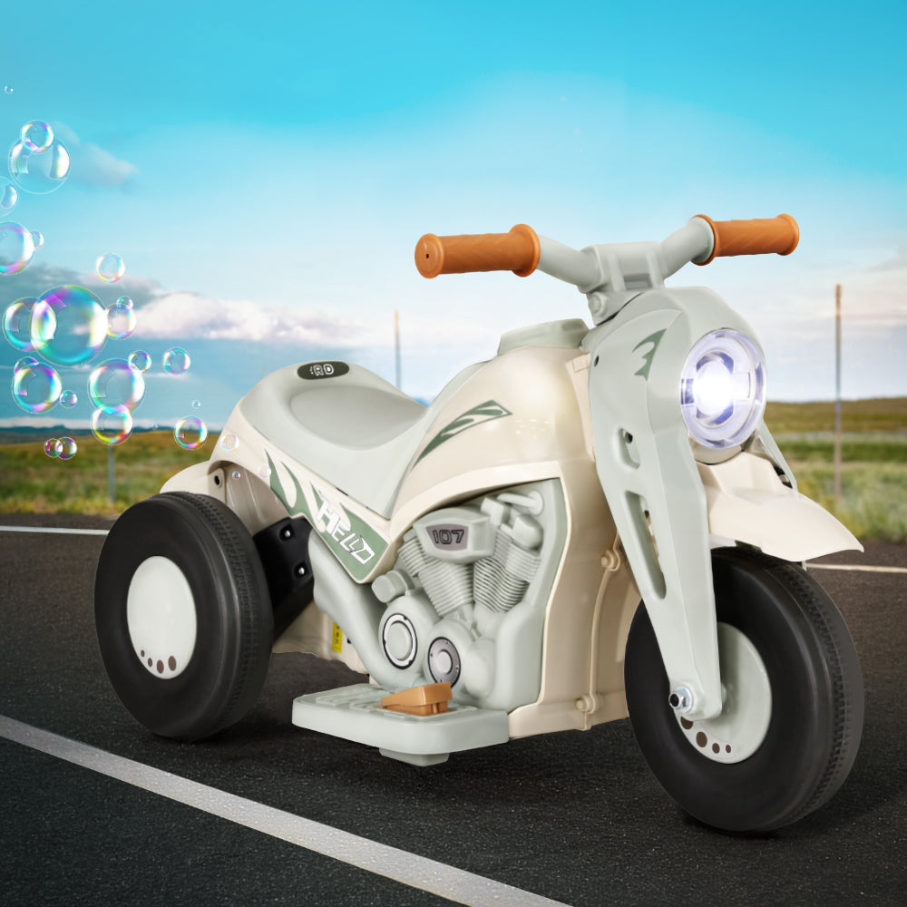 Bikes & Scooters: Rigo Kids Ride On Car Electric Motorcycle Motorbike with Bubble Maker Green