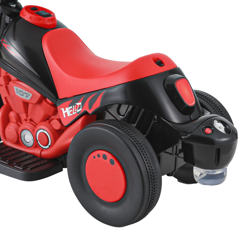 Ride On Cars: Rigo Kids Ride On Car Motorcycle Motorbike with Bubble Maker Electric Toy 6V Red