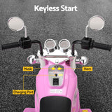 Rigo Kids Ride On Car Motorcycle Motorbike Electric Toys Horn Music 6V Pink