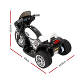 Bikes & Scooters: Rigo Kids Electric Ride On Patrol Police Car Harley-Inspired 6V Black