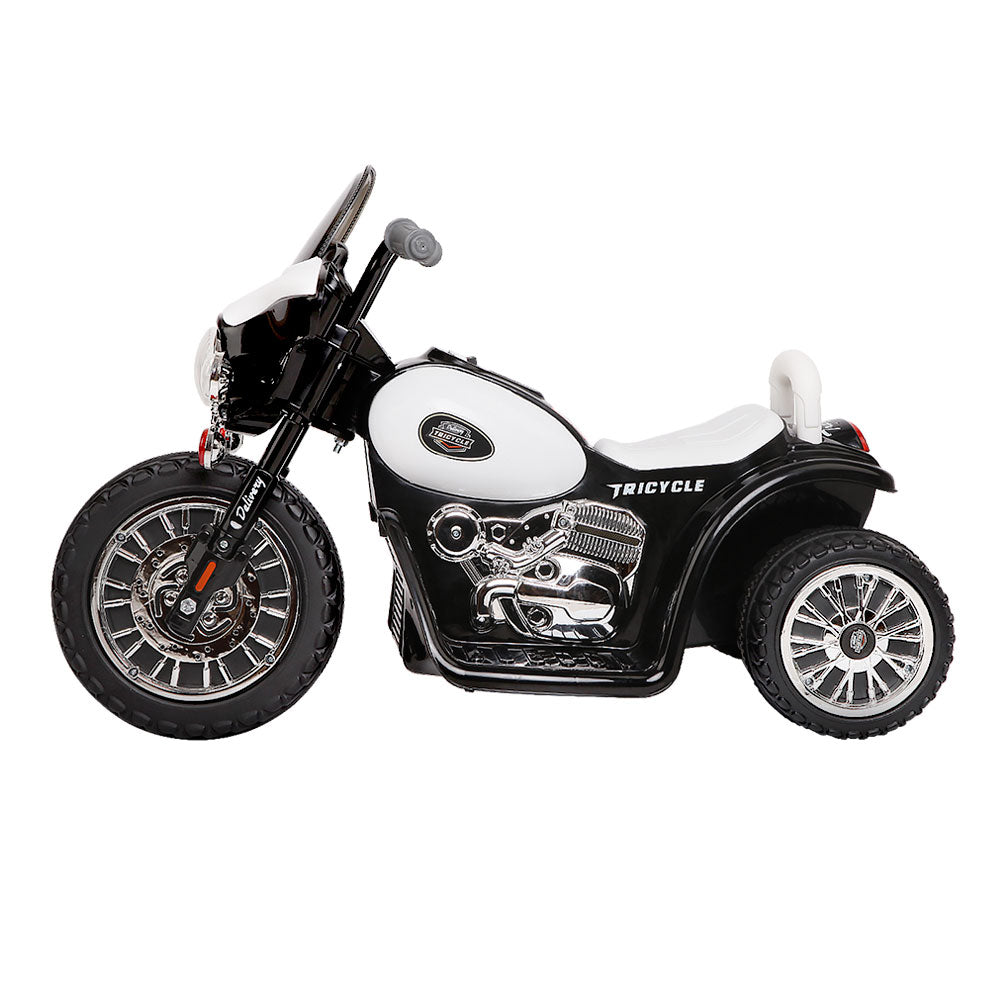 Bikes & Scooters: Rigo Kids Electric Ride On Patrol Police Car Harley-Inspired 6V Black