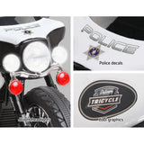 Bikes & Scooters: Rigo Kids Electric Ride On Patrol Police Car Harley-Inspired 6V Black