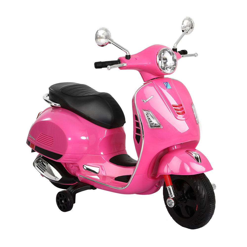 Bikes & Scooters: Kids Electric Ride On Car Motorcycle Motorbike Vespa Licensed GTS Pink