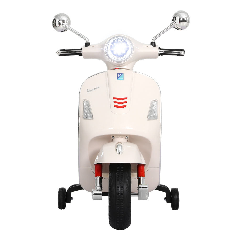 Bikes & Scooters: Kids Electric Ride On Car Motorcycle Motorbike Vespa Licensed GTS White