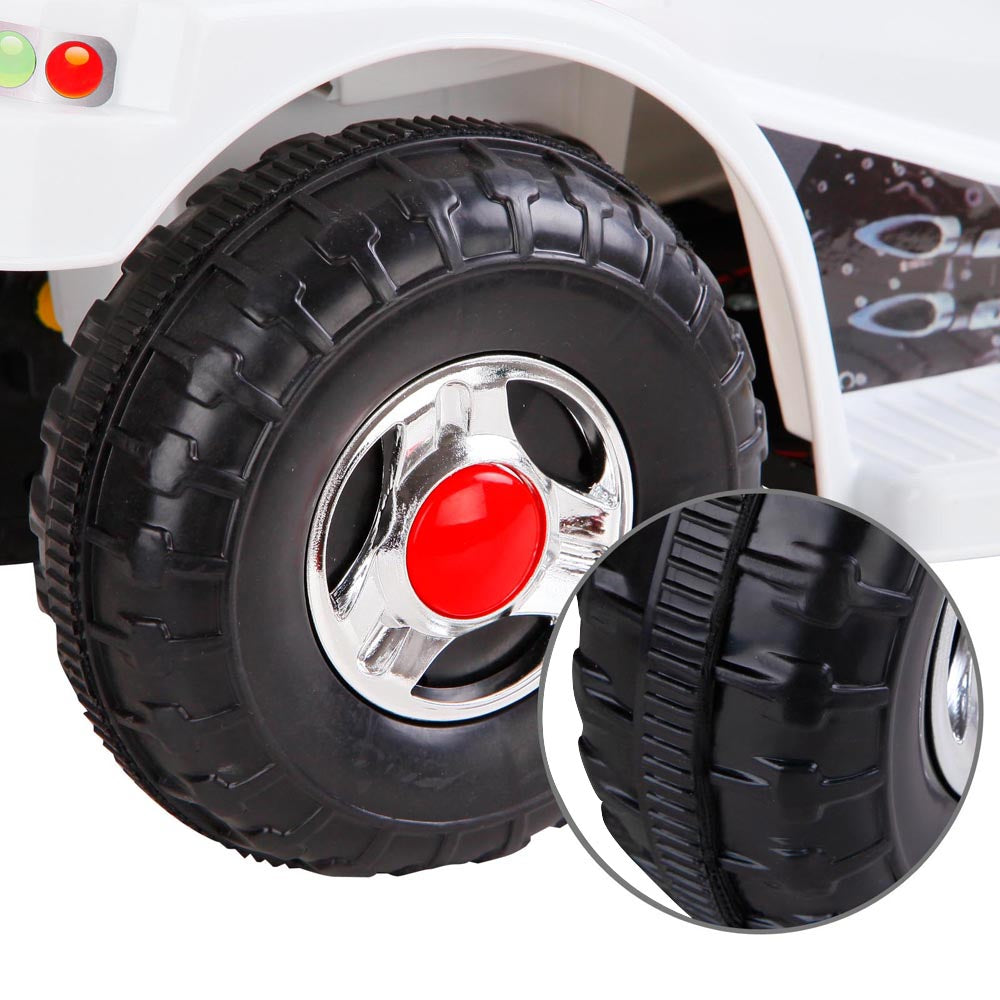 Bikes & Scooters: Rigo Kids Electric Ride On Police Motorcycle Motorbike 6V Battery White