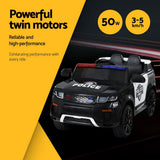 Ride On Cars: Electric Ride On Car Rigo Kids Patrol Police Ride On Cars Horn Music Remote Black