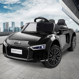 Ride On Cars: Kids Ride On Car Audi R8 Licensed Sports Electric Toy Cars Black