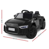Ride On Cars: Kids Ride On Car Audi R8 Licensed Sports Electric Toy Cars Black