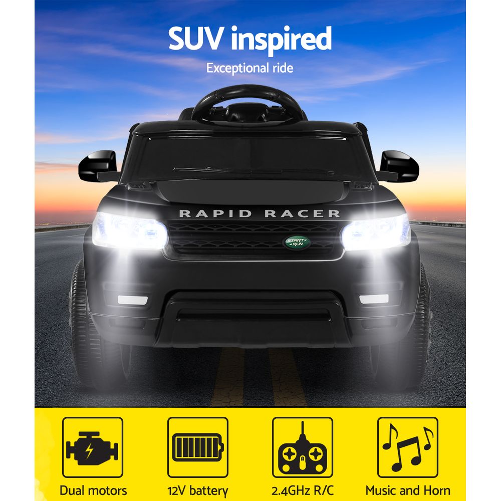 Ride On Cars: Rigo Ride On Car Kids Electric Ride On Cars SUV Remote 12V Black