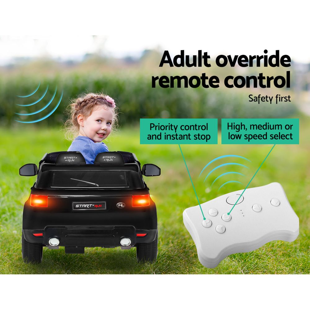 Ride On Cars: Rigo Ride On Car Kids Electric Ride On Cars SUV Remote 12V Black