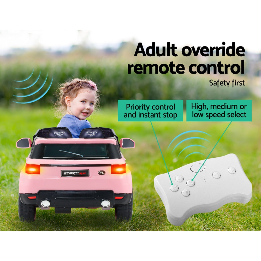 Ride On Cars: Rigo Ride On Car Kids Electric Ride On Cars SUV Remote 12V Pink