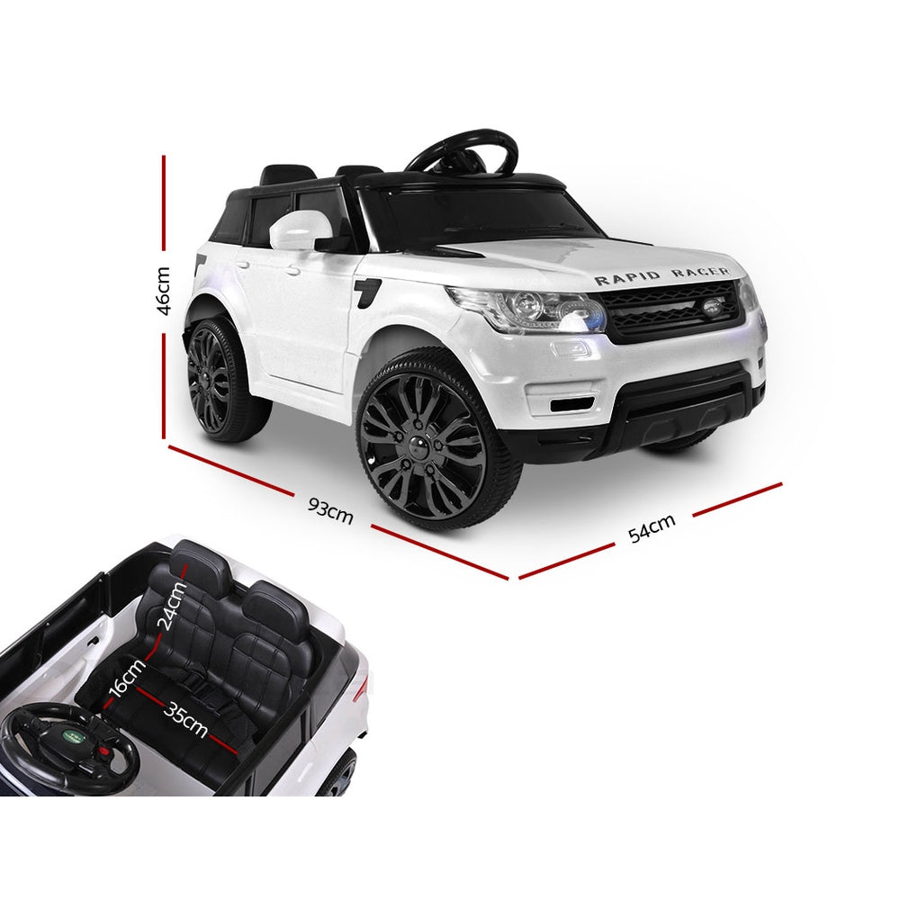 Ride On Cars: Rigo Kids Electric Ride On Car SUV Range Rover-inspired Cars Remote 12V White